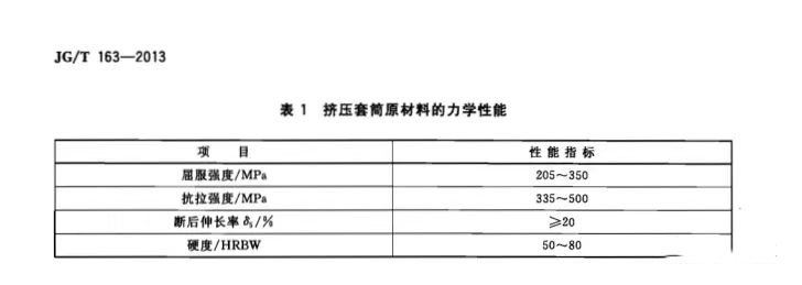 冷擠壓套筒規范